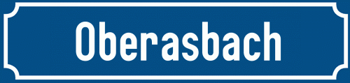 Straßenschild Oberasbach