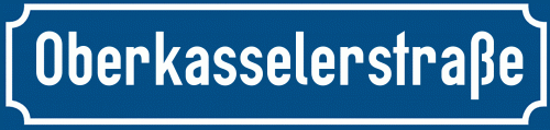 Straßenschild Oberkasselerstraße