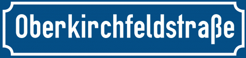 Straßenschild Oberkirchfeldstraße