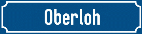 Straßenschild Oberloh