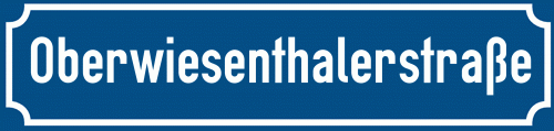Straßenschild Oberwiesenthalerstraße zum kostenlosen Download