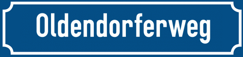 Straßenschild Oldendorferweg