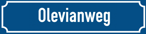 Straßenschild Olevianweg