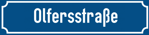 Straßenschild Olfersstraße