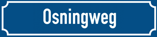 Straßenschild Osningweg