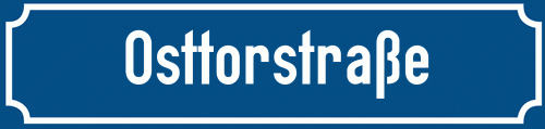 Straßenschild Osttorstraße