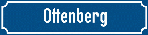 Straßenschild Ottenberg