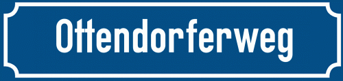 Straßenschild Ottendorferweg