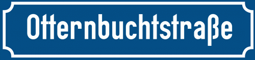 Straßenschild Otternbuchtstraße