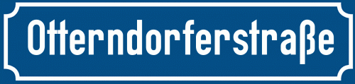 Straßenschild Otterndorferstraße