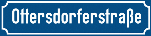 Straßenschild Ottersdorferstraße