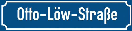 Straßenschild Otto-Löw-Straße
