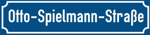 Straßenschild Otto-Spielmann-Straße