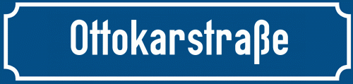 Straßenschild Ottokarstraße