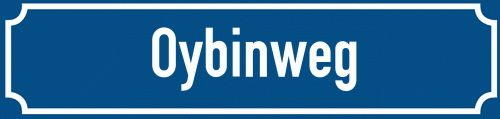 Straßenschild Oybinweg
