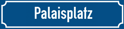 Straßenschild Palaisplatz