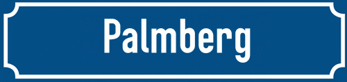 Straßenschild Palmberg