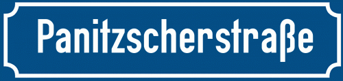 Straßenschild Panitzscherstraße