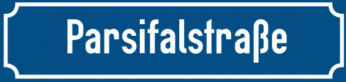 Straßenschild Parsifalstraße