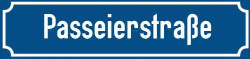 Straßenschild Passeierstraße