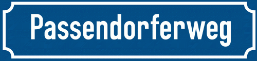 Straßenschild Passendorferweg