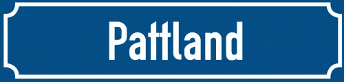 Straßenschild Pattland