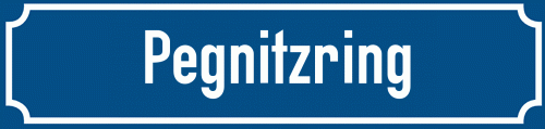 Straßenschild Pegnitzring