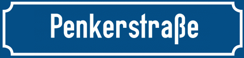 Straßenschild Penkerstraße