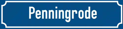 Straßenschild Penningrode