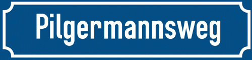 Straßenschild Pilgermannsweg