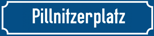 Straßenschild Pillnitzerplatz