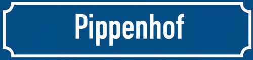 Straßenschild Pippenhof