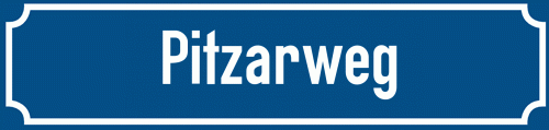 Straßenschild Pitzarweg