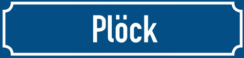 Straßenschild Plöck
