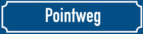 Straßenschild Pointweg