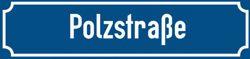 Straßenschild Polzstraße