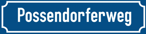 Straßenschild Possendorferweg