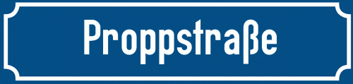 Straßenschild Proppstraße