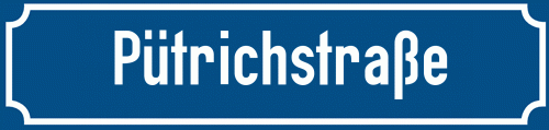 Straßenschild Pütrichstraße