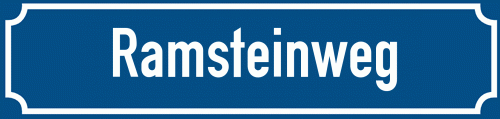 Straßenschild Ramsteinweg