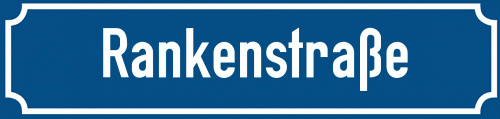 Straßenschild Rankenstraße