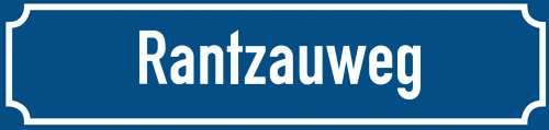 Straßenschild Rantzauweg