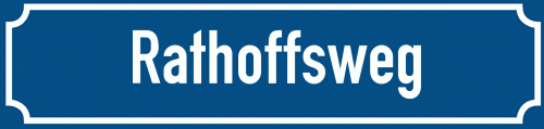 Straßenschild Rathoffsweg