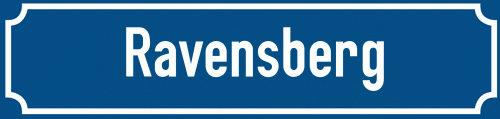 Straßenschild Ravensberg