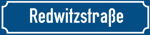 Straßenschild Redwitzstraße