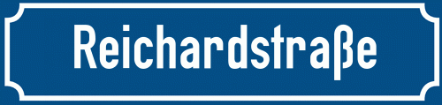 Straßenschild Reichardstraße