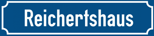 Straßenschild Reichertshaus