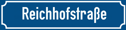 Straßenschild Reichhofstraße
