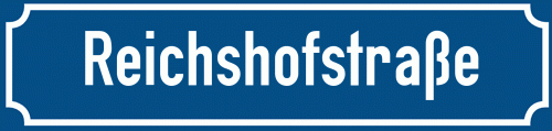 Straßenschild Reichshofstraße