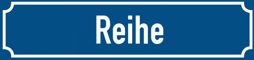 Straßenschild Reihe zum kostenlosen Download